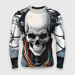 Рашгард мужской Cool cyber skull - ai art fantasy, цвет: 3D-принт