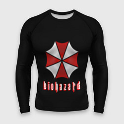 Рашгард мужской Biohazard logo, цвет: 3D-принт