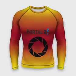 Рашгард мужской Portal 2 gradient, цвет: 3D-принт