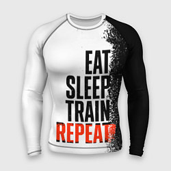 Мужской рашгард Eat sleep train repeat