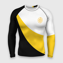 Мужской рашгард Мы русские с нами Бог малый желтый КЦК Николай II