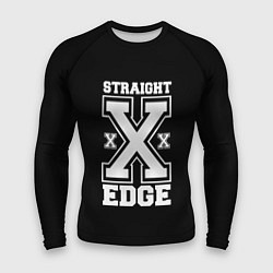 Рашгард мужской Straight edge SXE, цвет: 3D-принт