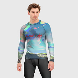 Рашгард мужской Horizon: Zero Dawn game steel, цвет: 3D-принт — фото 2