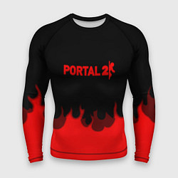 Рашгард мужской Portal fire abstraction, цвет: 3D-принт