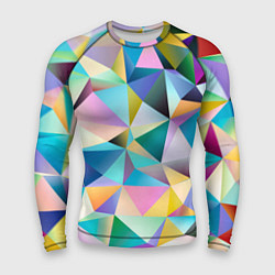 Рашгард мужской Полигональная текстура, цвет: 3D-принт