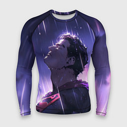 Рашгард мужской Superman - Neon rain, цвет: 3D-принт