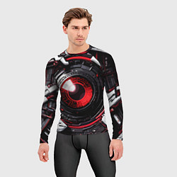 Рашгард мужской Красная сфера киберпанк, цвет: 3D-принт — фото 2