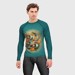 Рашгард мужской Мандариновый 2025, цвет: 3D-принт — фото 2