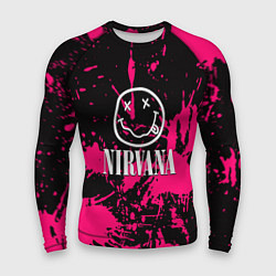 Мужской рашгард Nirvana pink color