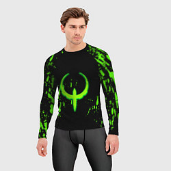 Рашгард мужской Quake брызги кислотных красок, цвет: 3D-принт — фото 2