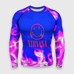 Мужской рашгард Nirvana neon flame