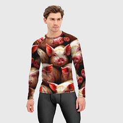 Рашгард мужской Поросята, цвет: 3D-принт — фото 2