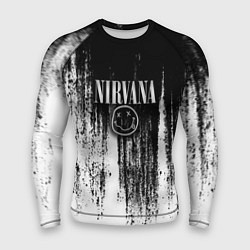 Рашгард мужской Нирвана потёки грязи, цвет: 3D-принт
