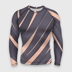 Мужской рашгард Перламутровый серый полосы