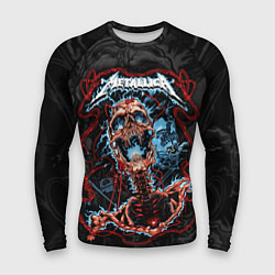Рашгард мужской Metallica - electric skeleton, цвет: 3D-принт