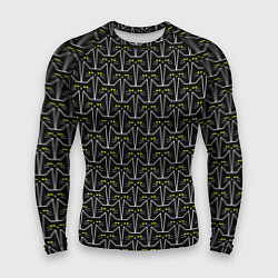 Мужской рашгард Паттерн черные котики