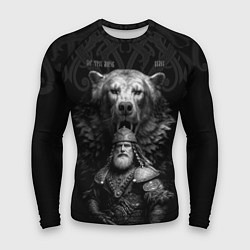 Рашгард мужской Велес славянский - бог богатырь, цвет: 3D-принт