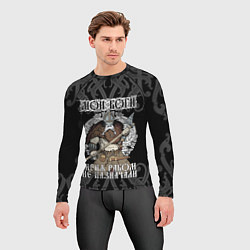Рашгард мужской Мои боги меня рабом не назначали: богатырь, цвет: 3D-принт — фото 2