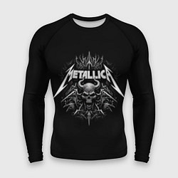 Мужской рашгард The horned skull - Metallica