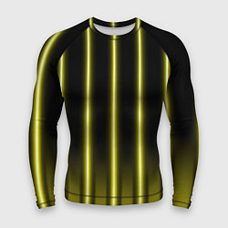 Рашгард мужской Neon yellow, цвет: 3D-принт