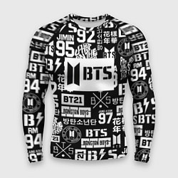 Мужской рашгард Bangtan Boys pattern black