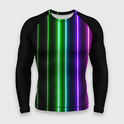 Рашгард мужской Neon lines, цвет: 3D-принт