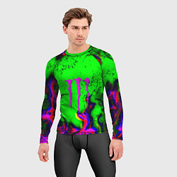 Рашгард мужской Monster Energy flame, цвет: 3D-принт — фото 2