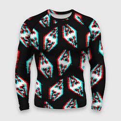 Мужской рашгард Skyrim glitch logo patten