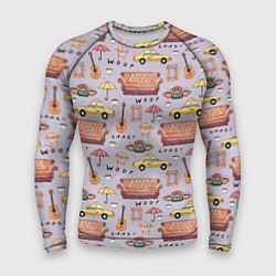 Рашгард мужской Друзья - паттерн, цвет: 3D-принт