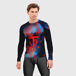 Рашгард мужской Doom космическая абстракция, цвет: 3D-принт — фото 2