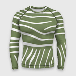 Мужской рашгард Полоски зеленой зебры