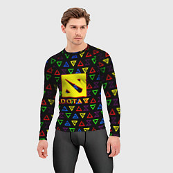 Рашгард мужской Dota pattern witcher, цвет: 3D-принт — фото 2