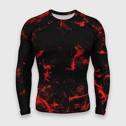 Мужской рашгард Color red black