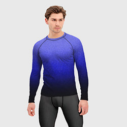 Рашгард мужской Градиент индиго из синего в чёрный, цвет: 3D-принт — фото 2