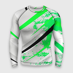 Мужской рашгард Color white light green