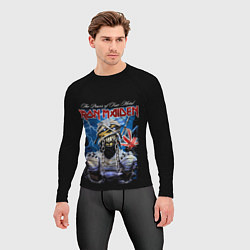 Рашгард мужской Powerslave Iron Maiden - мумия, цвет: 3D-принт — фото 2