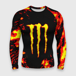 Рашгард мужской Monster energy краски огненные, цвет: 3D-принт