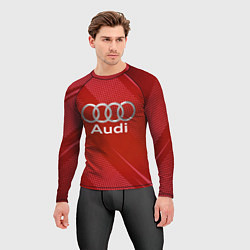 Рашгард мужской Audi - абстракция, цвет: 3D-принт — фото 2