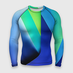Рашгард мужской Color blue green, цвет: 3D-принт
