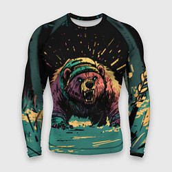 Рашгард мужской Медведь в гневе, цвет: 3D-принт