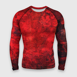 Рашгард мужской Абстракция - red shabby wall, цвет: 3D-принт