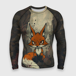 Рашгард мужской Рыжий лис хитрец, цвет: 3D-принт