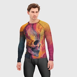 Рашгард мужской Череп в RGB хаосе, цвет: 3D-принт — фото 2