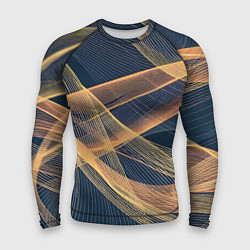 Рашгард мужской Световые волны, цвет: 3D-принт