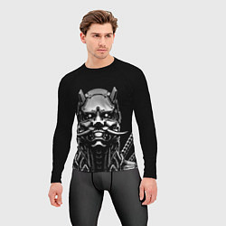 Рашгард мужской Киборг ниндзя в маске демона, цвет: 3D-принт — фото 2