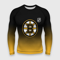 Мужской рашгард Бостон Брюинз - градиент