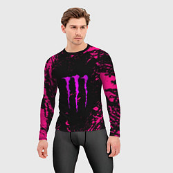 Рашгард мужской Monster energy неоновые краски лого, цвет: 3D-принт — фото 2