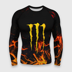 Мужской рашгард Monster energy orange fire