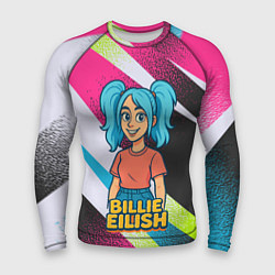 Мужской рашгард Билли Айлиш в стиле мультфильма