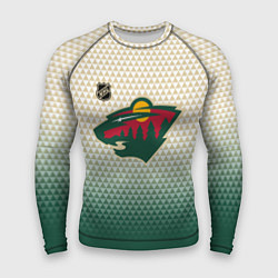 Рашгард мужской Миннесота Уайлд - геометрический градиент, цвет: 3D-принт